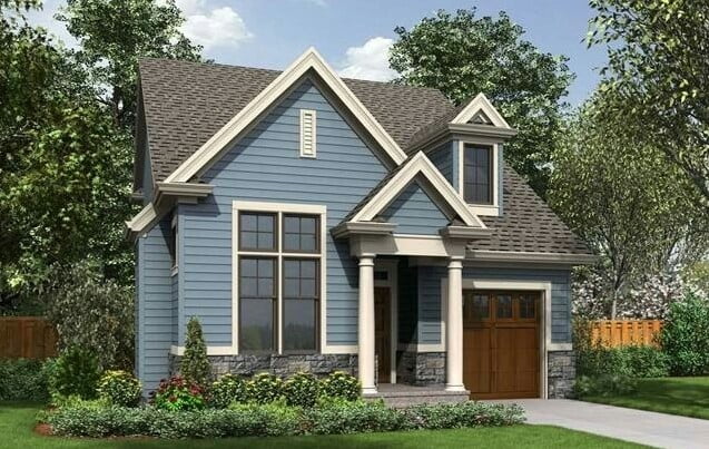 Simple House with Garage Simple House with Garage