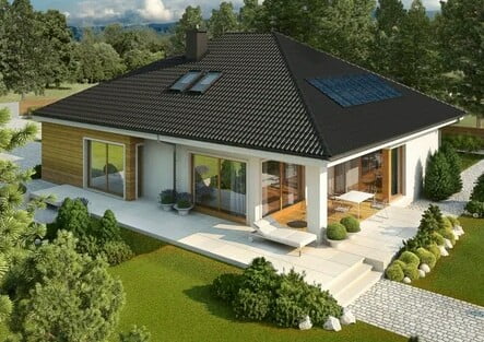 Beautiful one-story houses Beautiful one-story houses