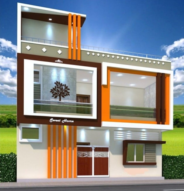 2nd floor house front elevation designs for double floor 2nd floor house front elevation designs for double floor