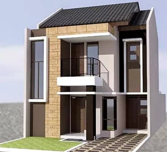 simple 2nd floor house front design simple 2nd floor house front design