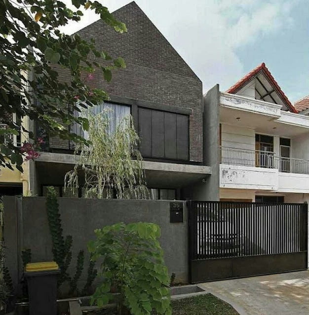 Minimalist 2 Floor Black Brick House Minimalist 2 Floor Black Brick House