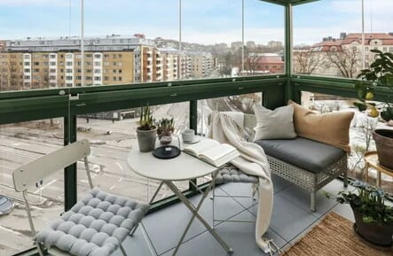 scandinavian style balcony Scandinavian style balcony