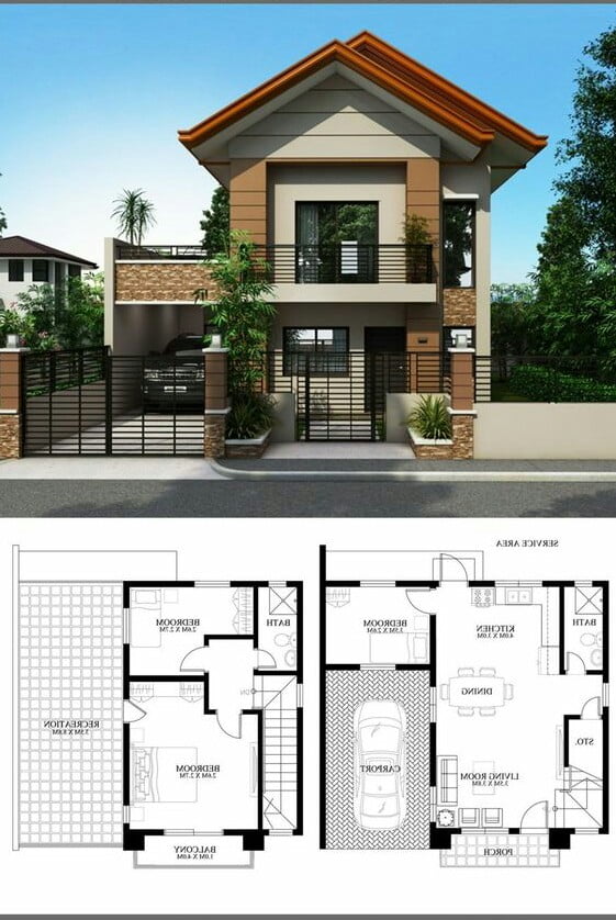 small two story house plan small two story house plan