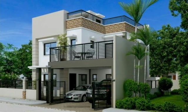 2 story house design with rooftop 2 story house design with rooftop