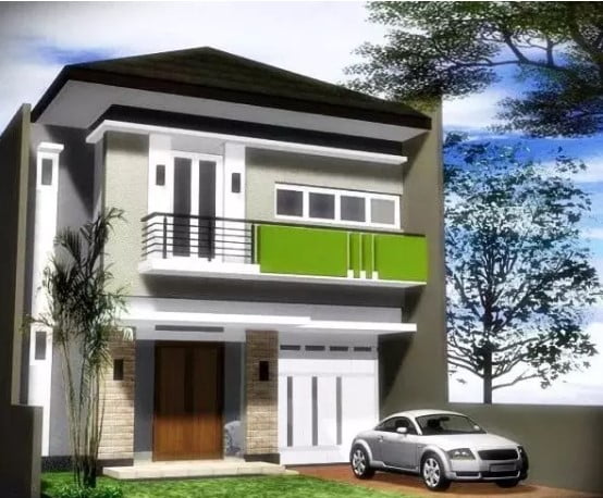 simple 2nd floor house front design simple 2nd floor house front design