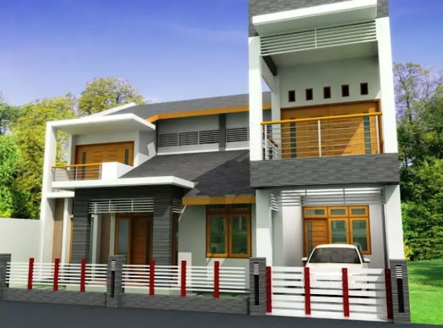 simple 2nd floor house front design simple 2nd floor house front design