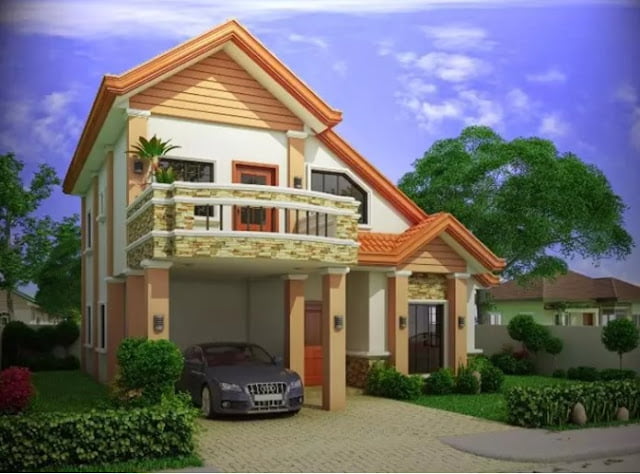 simple 2nd floor house front design simple 2nd floor house front design