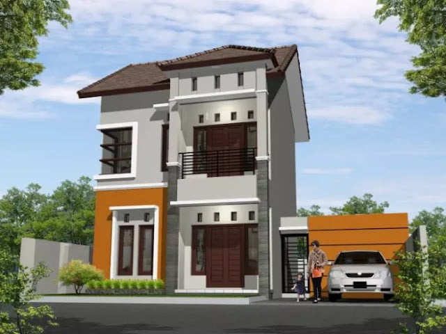 simple 2nd floor house front design simple 2nd floor house front design