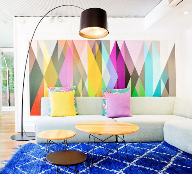 room geometric wall paint room geometric wall paint