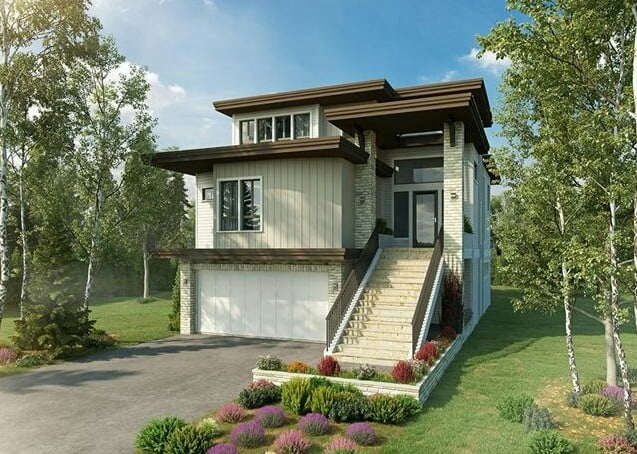 Simple House with Three Floors Simple House with Three Floors