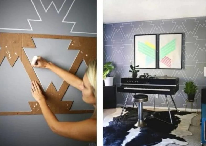 geometric wall paint ideas for bedroom geometric wall paint ideas for bedroom