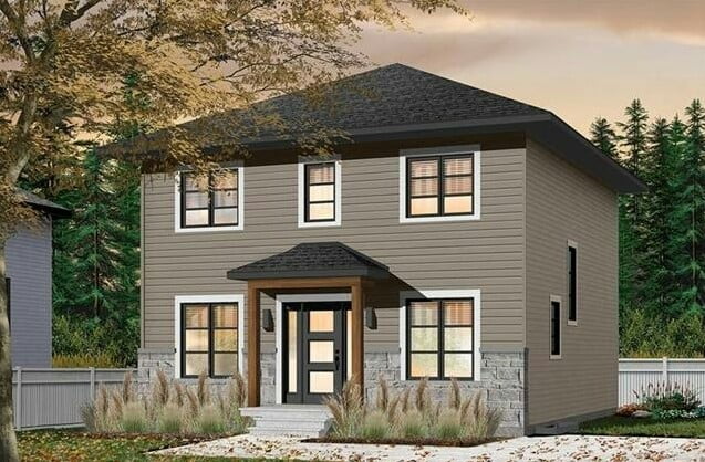 Simple Two-Story House Simple Two-Story House