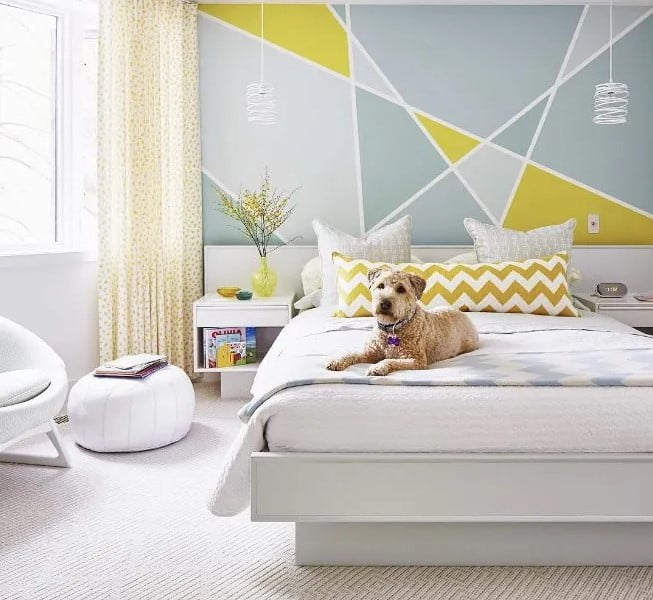 geometric wall paint ideas for bedroom geometric wall paint ideas for bedroom