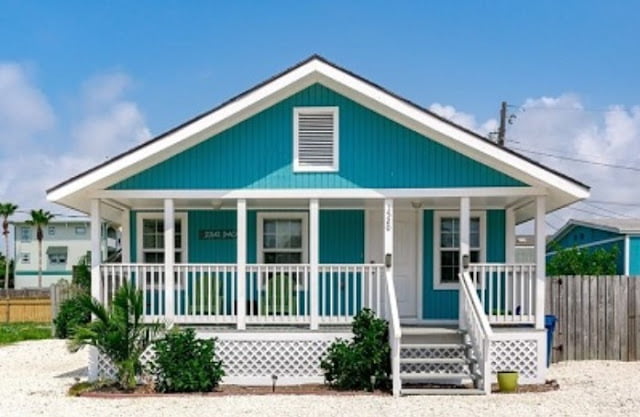 sky blue colour house outside sky blue colour house outside