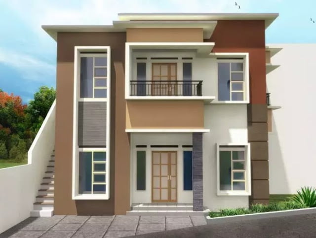 simple 2nd floor house front design simple 2nd floor house front design
