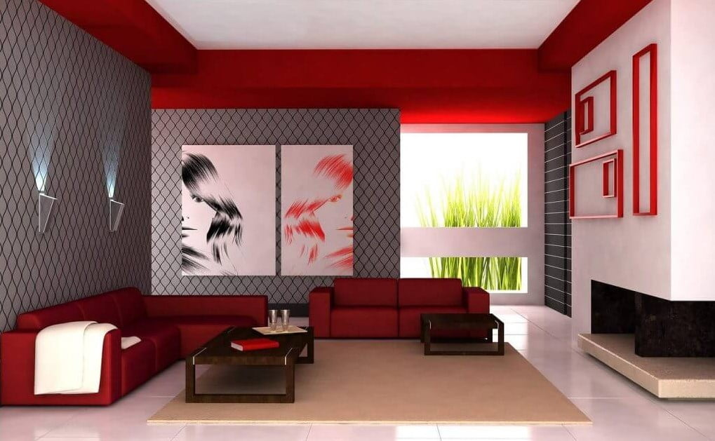 red and gray color scheme living room red and gray color scheme living room