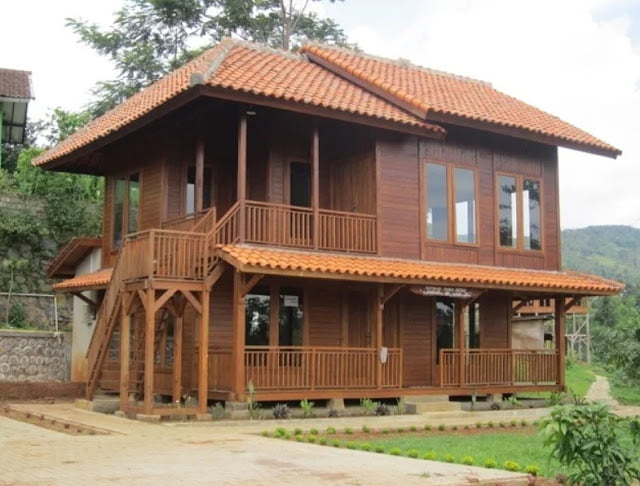 Simple Home Design in Village 2 Floor Simple Home Design in Village 2 Floor