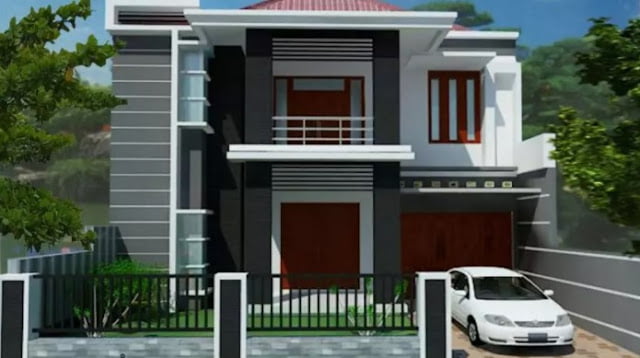 simple 2nd floor house front design simple 2nd floor house front design