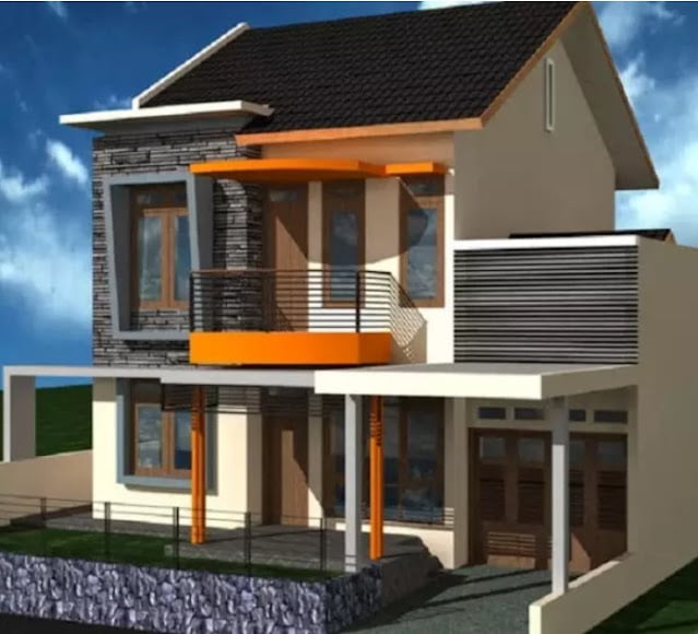 simple 2nd floor house front design simple 2nd floor house front design