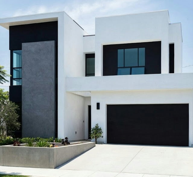 House Design 2 Floor Monochrome Concept House Design 2 Floor Monochrome Concept