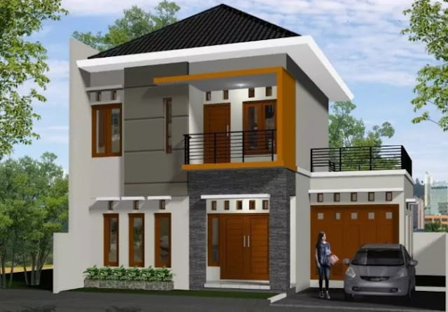 simple 2nd floor house front design simple 2nd floor house front design
