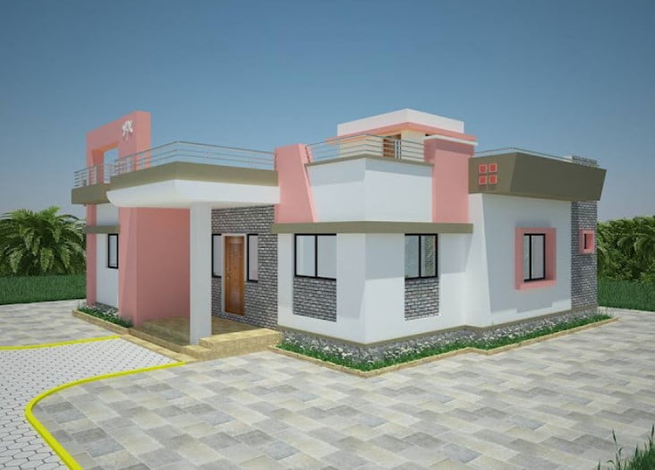 modern single floor house design modern single floor house design