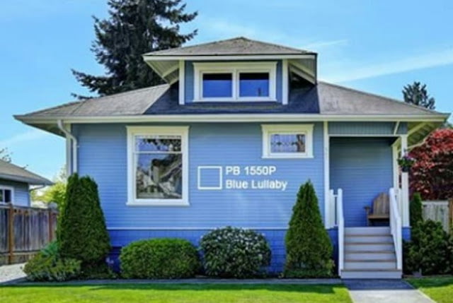 sky blue colour house outside sky blue colour house outside