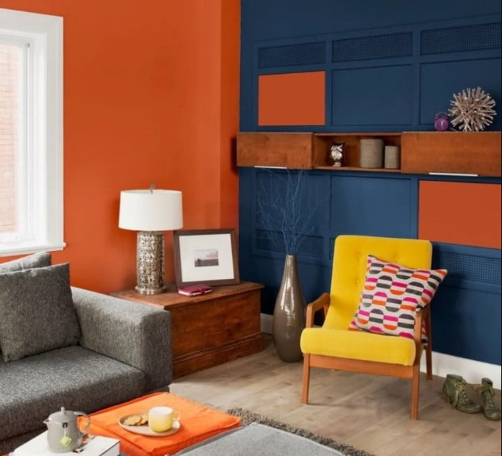 orange colour combination living room orange colour combination living room