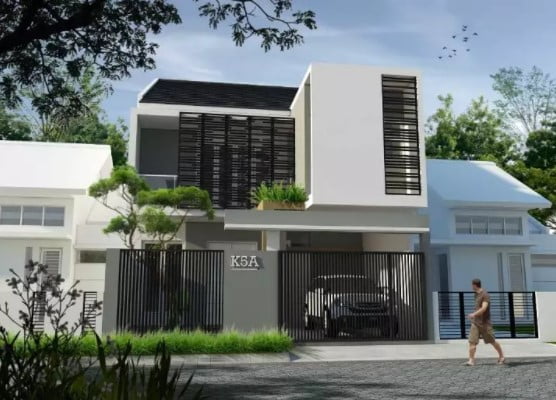 simple 2nd floor house front design simple 2nd floor house front design