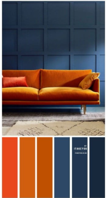 blue and orange color scheme for living room blue and orange color scheme for living room