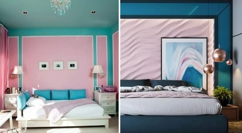 blue and pink combination bedroom wall paint blue and pink combination bedroom wall paint