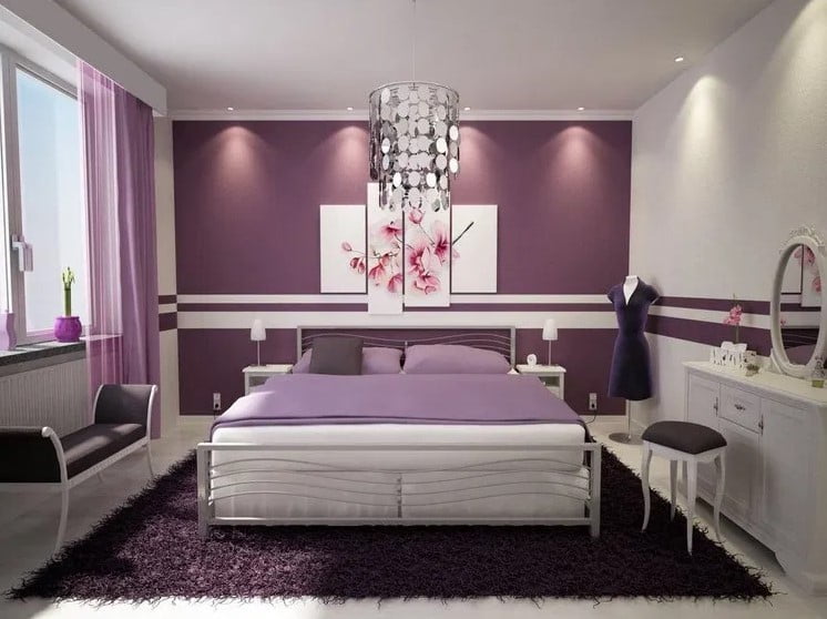 purple two colour combination for bedroom walls purple two colour combination for bedroom walls