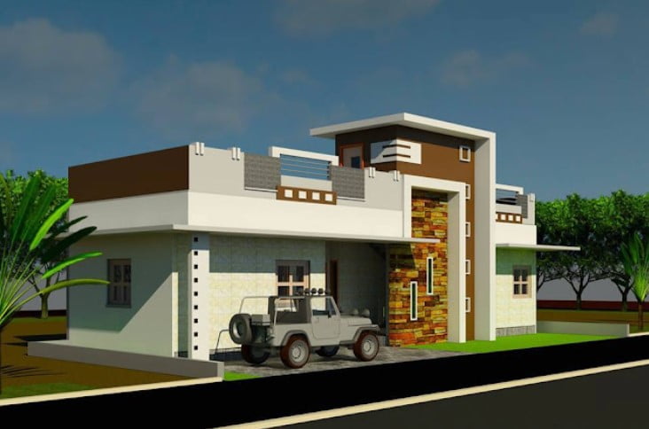 modern single floor house design modern single floor house design