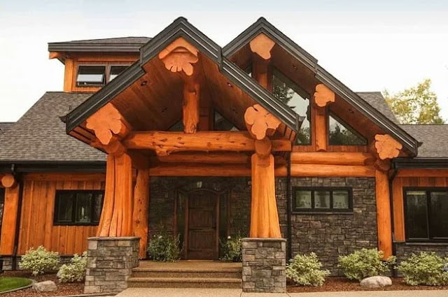 Country style house, country architectural design Country style house