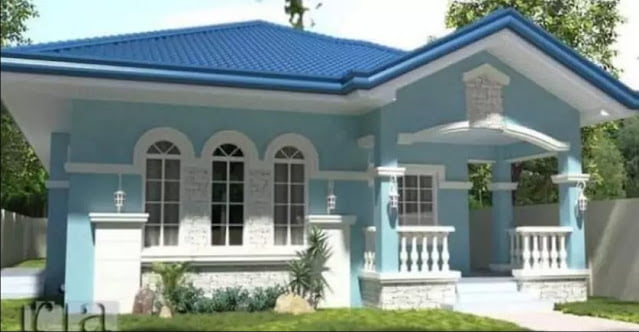 sky blue colour house outside sky blue colour house outside