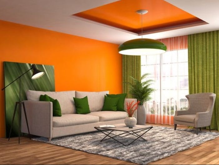 orange colour combination living room orange colour combination living room