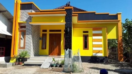 indian simple house colour combination outside pictures