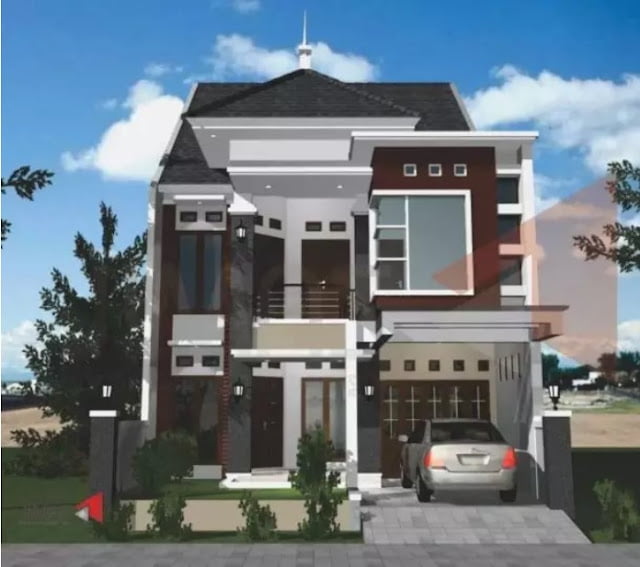 simple 2nd floor house front design simple 2nd floor house front design