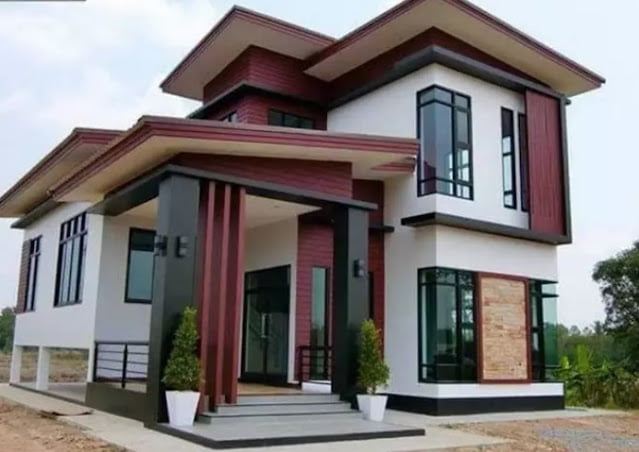 simple 2nd floor house front design simple 2nd floor house front design