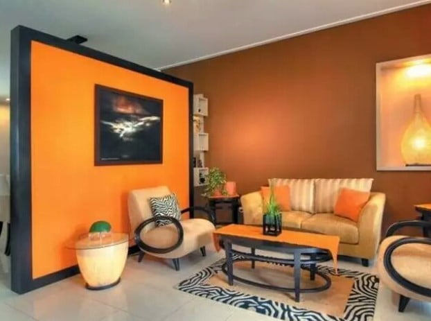 orange colour combination living room orange colour combination living room