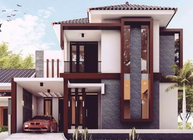 simple 2nd floor house front design simple 2nd floor house front design