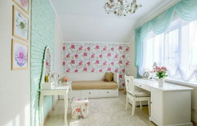 Provence style curtains for a children's room Provence style curtains for a children's room