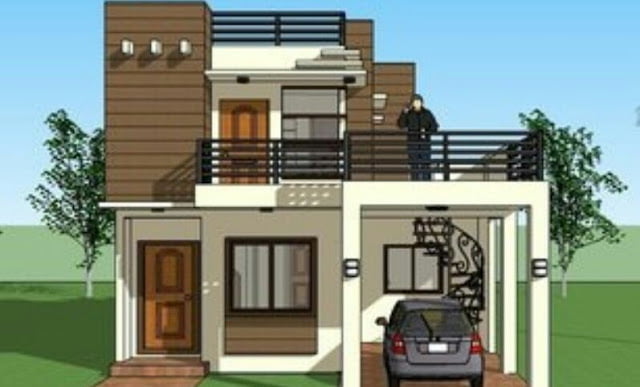 2 story house design with rooftop 2 story house design with rooftop