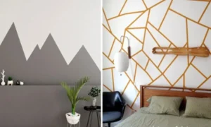 simple geometric wall design