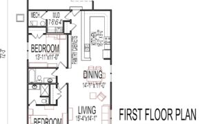 one story house plans with bedrooms on same side