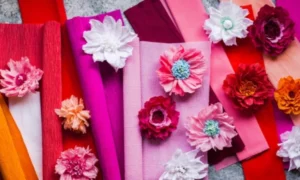 how to make flowers from crepe paper