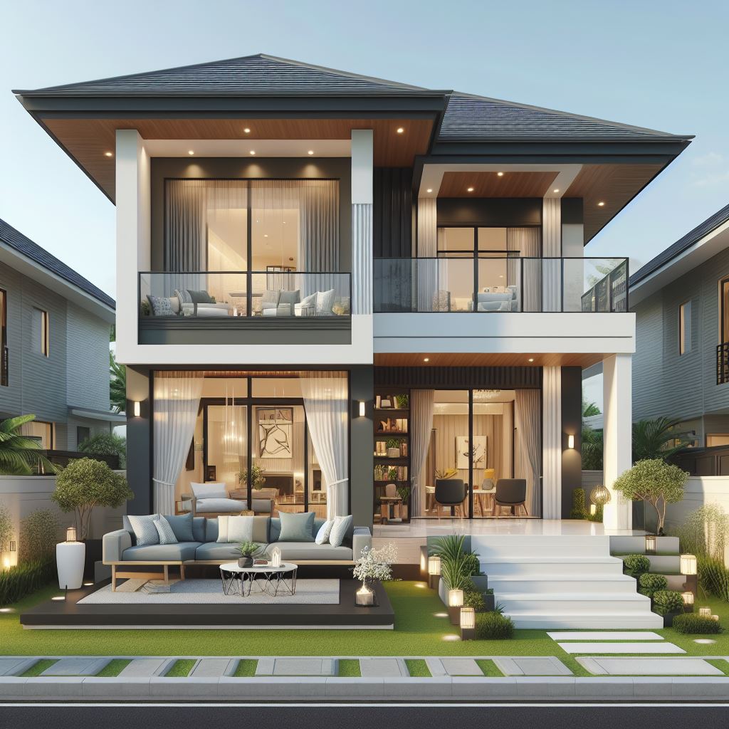 minimalist 2 storey house designs