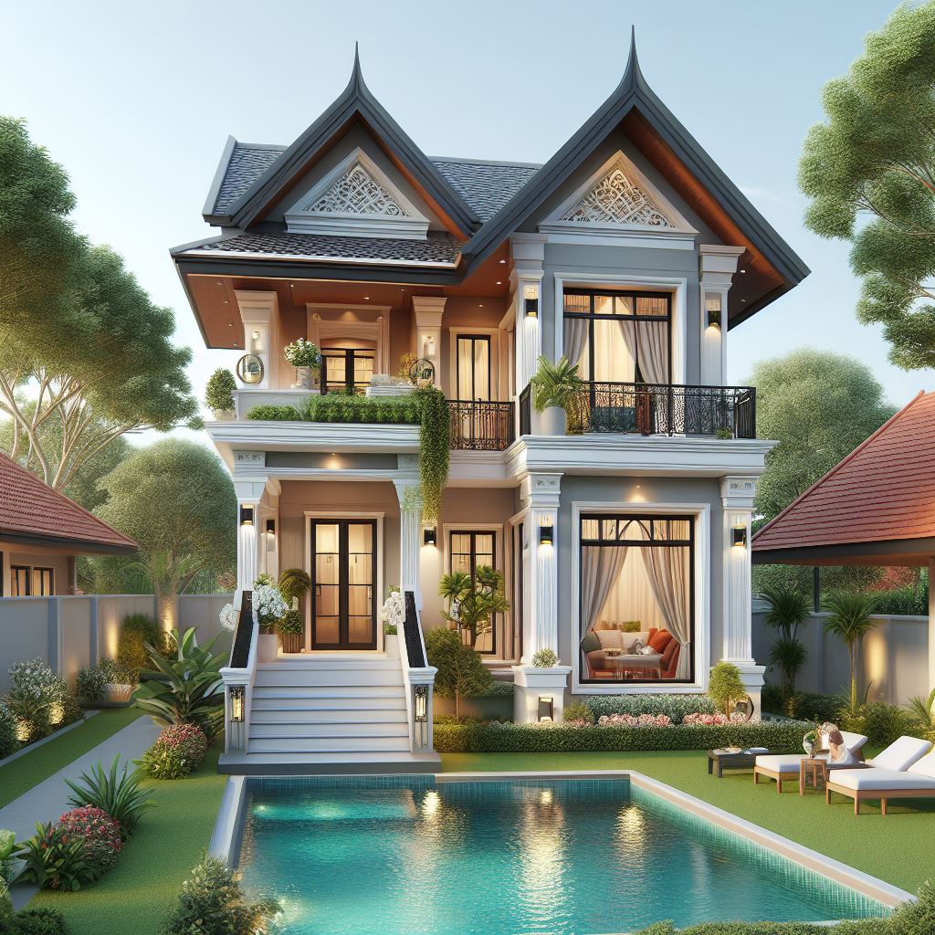 beautiful 2 storey house designs