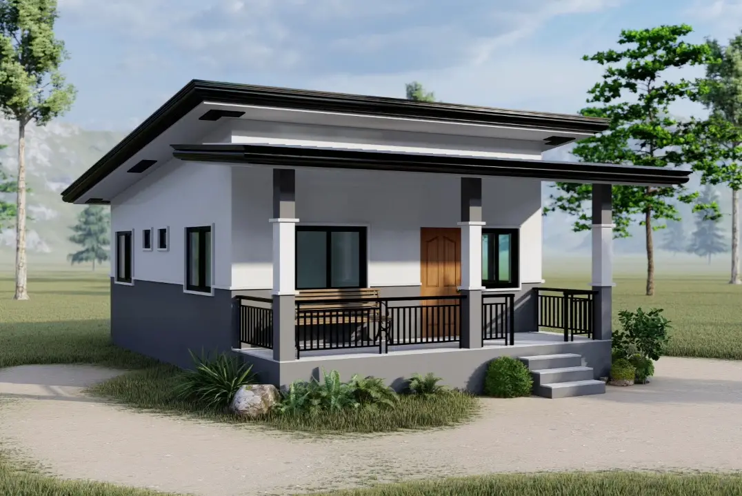 desain rumah minimalis sederhana 10x6.5m
