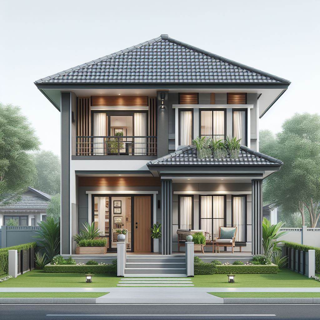 double story small house design